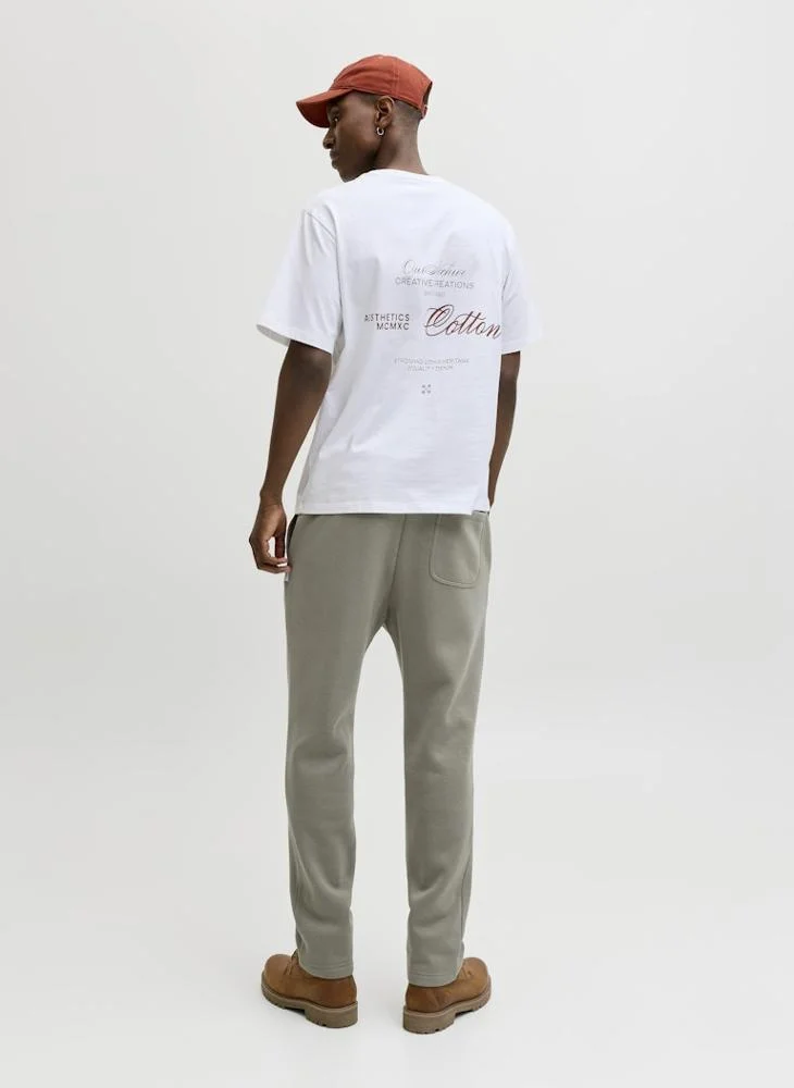 JACK & JONES Casual Drawstring Open hem Sweatpants